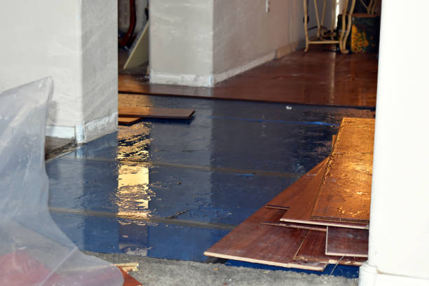 Professional Emergency Water Damage Restoration technician working in Lawrenceville, NJ